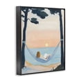 thumbnail image 2 of Stupell Industries Contemporary Reading At Sunset in Hammock Black Framed Giclee Art, 11 x 14, by The Prints Vibe, 2 of 8