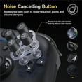 thumbnail image 3 of EasySMX X05 Pro Ultra Quiet Wireless Controller for PC/Switch/Android/iOS/Tesla, Hall Effect No Drift, 1000Hz, Dual Mode Triggers, Ergonomic Skin Grip, RGB - White, 3 of 11
