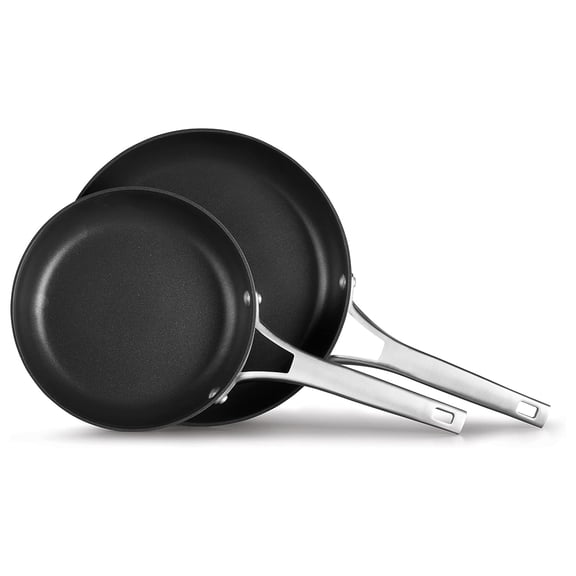 Open Box Calphalon Premier Hard-Anodized Nonstick 10-Inch and 12-Inch Fry Pan Set