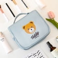 thumbnail image 6 of Cute Fashion Cartoon Wash Pouch Makeup Organizer Toiletry Bag Travel Cosmetic Pouch Makeup Case Make Up Bag Storage Bag Teddy Bear Cosmetic Bag BLUE, 6 of 8
