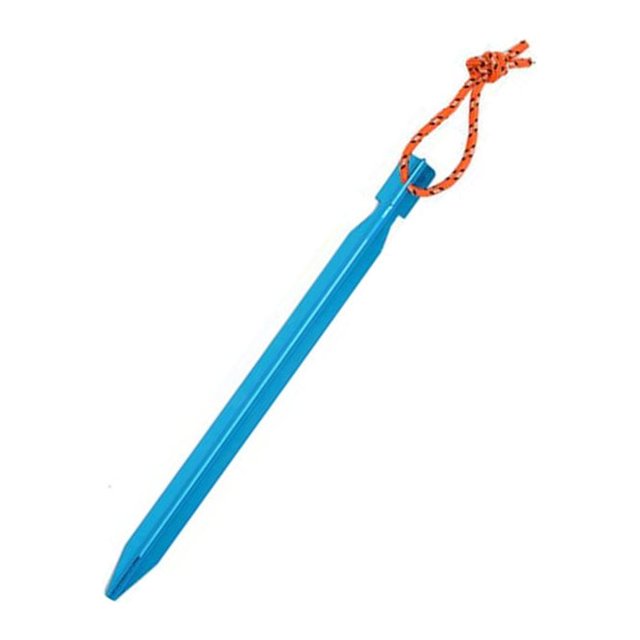 Estacas para tienda de campaña Advancent Paquete de 10 Aleación de aluminio Reutilizables Azul