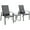 Grey, variant on Gymax Grey 3PCS Outdoor Bistro Set Patio Conversation Set w/ Adjustable Backrest