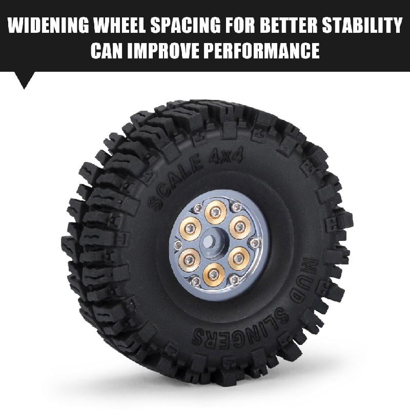 JZROCKER Remote Control Car Beadlock for 1/24 Scale Remote Control Car for Vehicles Crawlers Enthusiasts