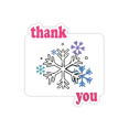thumbnail image 1 of Météo Hiver Neige Illustration Modèle Merci Autocollants Citation Reconnaissante, 1 of 3