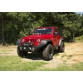 thumbnail image 4 of Fits 2007-2018 Jeep Wrangler JK Rugged Ridge Bumper 11548.01 SPARTAN; One Piece Design; Direct-Fit; Mounting Hardware Included; With Grill Guard; With Winch Mount, 4 of 6