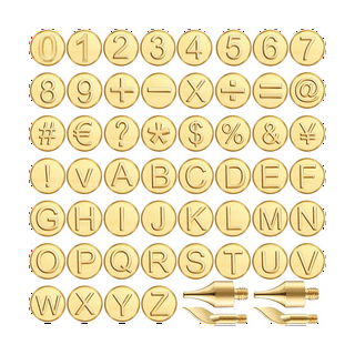 Plaid Wood Burning Alphabet Metal Stamp Set, 26 Pieces - Walmart