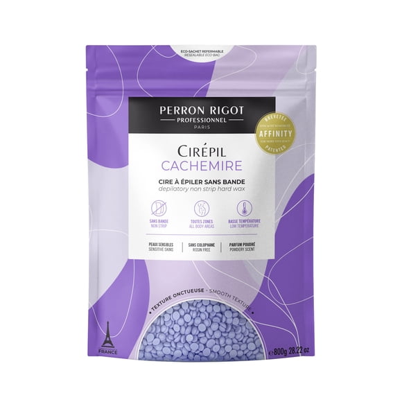 Bolsa de 800 g de cera Cirepil Cachemire, probada dermatológicamente
