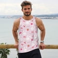 thumbnail image 6 of Logiee Love Rabbit Print Men's Workout Tank Top,Quick Dry Workout Tank Top,Gym Muscle Tee,Fitness Bodybuilding Sleeveless T Shirt-4X-Large, 6 of 7