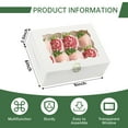 thumbnail image 5 of 26pcs Cookie Boxes, 8x6x2.5 Inches Bakery Boxes with Style Windows White Christmas Bakery, Pastry, Dessert, Cake Boxes for Chocolate Strawberries Pie,cupcakes and treats, 5 of 8