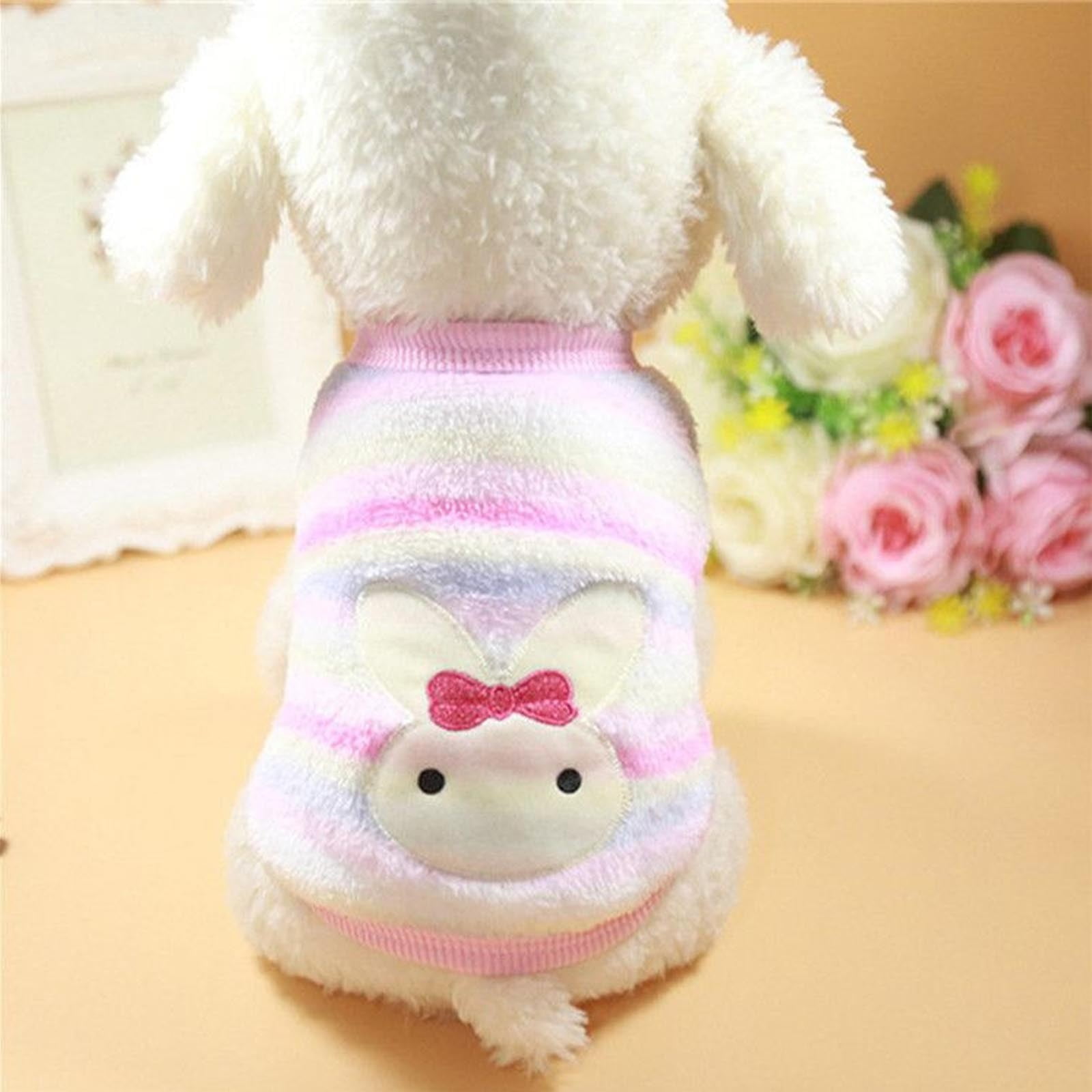Zhourta Dog Sweaters For Small Dogs Girl Cute Puppy Teacup Chihuahua Dog Coat Clothes Puppy Outfit Size XXXS XXS XS Warm Flannel Small Dog Sweaters For Winter Fun Activity for All Ages