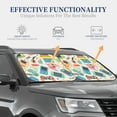 thumbnail image 3 of Kdxio Playing Video Games Print 2-Piece Sun Shade Front Windshield - Foldable Car Front Window Sunshades For Most Sedans Suv Truck, 3 of 6