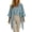Blue, variant on Womens Tee Shirts Casual Elegant Loose Fit Solid Color Cardigan Dress For Longline Outerwear Two Piece Ensemble Versatile T-Shirts 2026 Trendy S-3XL