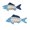 A+B, variant on Ocean Beach Themed Wall Decor,3D Nautical Fishbone Decorations for Home Office Beach House,Rustic Coastal Ocean Theme Coastal Bedroom Living Room Fish Wall Art