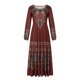 thumbnail image 4 of Moda casual cuello redondo vestido manga larga mujer impreso vestido de mujer vestidos Pompotops hdfakjf5337, 4 of 8