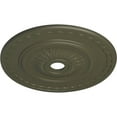 thumbnail image 3 of 29 1/2"OD x 3 5/8"ID x 1 5/8"P Sunflower Ceiling Medallion (Fits Canopies up to 5 5/8"), Hand-Painted Witch Hazel, 3 of 5