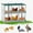 6 Holes - Green, variant on Chicken Nesting Box with Metal Legs, 3 Hole Nest Boxes for Laying Eggs, Heavy Duty Metal Nest Boxes for Chicken Poultry Dove Duck and Pigeon to Collect Eggs, Roll Away Nesting Box Green