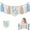 Blue, variant on 1 Pcs Blue Half Birthday Theme Banner,Boho Tassel Highchair Banner,Wood Bead Wall Hangings Decorations,for 6 Month 1/2 Birthday Party Baby Shower By Scheam