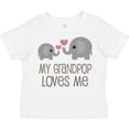 thumbnail image 3 of Inktastic My Grandpop Loves Me Elephant Boys or Girls Toddler T-Shirt, 3 of 5