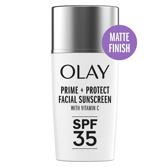 Olay Prime & Protect SPF 35 Face Sunscreen , Matte Finish SPF Makeup Primer and Lightweight Sunscreen for All Skin Types, 40ML