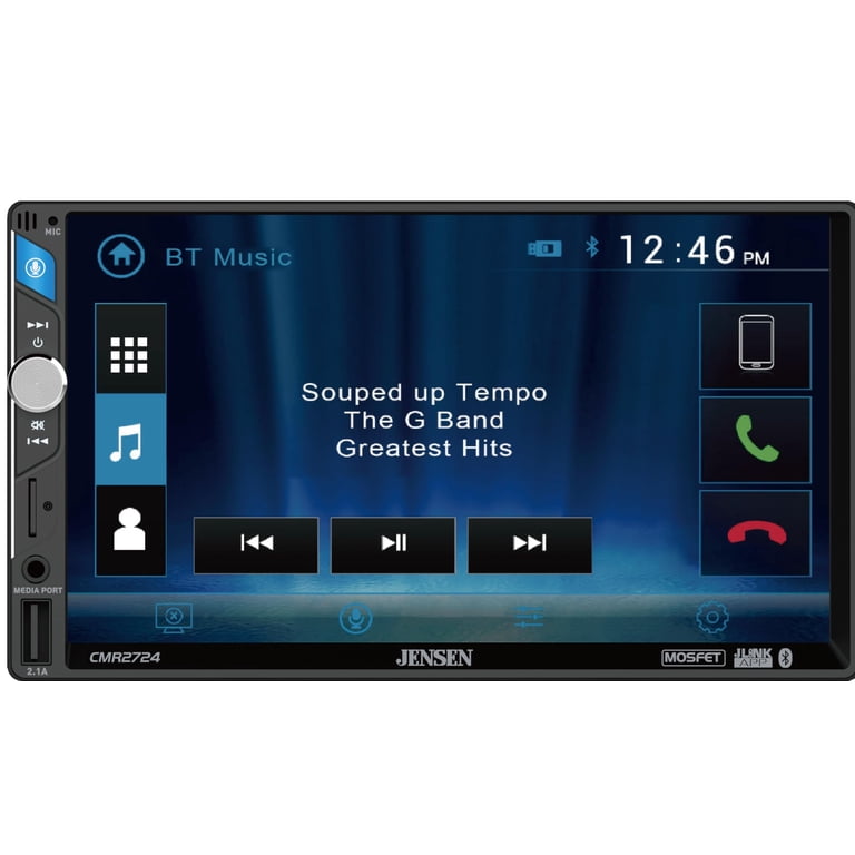 JENSEN CMR2724 7-inch LED Digital Media Touch Screen Double DIN