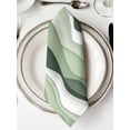 thumbnail image 2 of Cloth Napkins 1 Piece - 20x20 Inches, Sage Green Ombre Washable Reusable Table Napkins, Modern Moire Geometric Abstract Soft & Absortbent Dining Napkin for Party Wedding Hotel Restaurant, 2 of 8