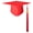 Red, variant on Soumake Adult Graduation Hat With Tassel Solid Color Non-Fading High School Bachelor Graduation Hat Cosplay Prop Household