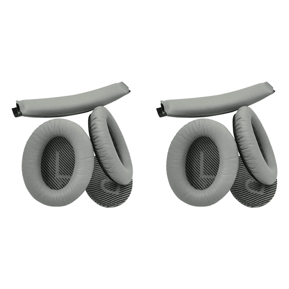 2X Headband Cushion Ear Pads Replacement for Quiet Comfort 25 35 (QC25 QC35) and II (QC35Ii) Headphones