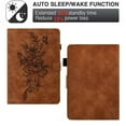 thumbnail image 3 of MonsDirect Case for 6.8" Kindle Paperwhite 11th Generation 2021, Suede Leather Cover with Stand, Auto Wake/Sleep with Pen Holder for Kindle Paperwhite & Signature Edition & Kids E-reader 2021, Brown, 3 of 7