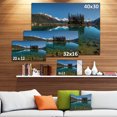 thumbnail image 3 of Row of Pine Trees and Mountain Lake - Impression sur Toile Paysage, 3 of 4