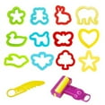 thumbnail image 4 of Ensemble de Jouets Pâte 20 Pcs Forme Animale Assortie Outil de Jeu Argile Pâte, 4 of 7