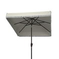 thumbnail image 3 of Safavieh Milan Fringe 7.5' Market Crank Square Patio Umbrella, White, 3 of 3