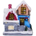 thumbnail image 1 of Figurina de casa de Navidad en miniatura iluminada decoración de escritorio de Navidad para niños regalo de Navidad, 1 of 6