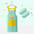 thumbnail image 2 of LIIPEE Boys Girls Art Smock Cartoon Graphic Printed Sleeveless Protective Cover Up Drawing Painting Aprons With Pocket Kids Elegant Casual Daily Party Photoshoot Artist Smock,Light Green,5-9 Years, 2 of 4