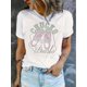 thumbnail image 1 of Camiseta Ligera de verano para mujerSimple English Shoes, Pattern Printing, Women'S Fashion Trend Round Neck Short Sleeve, Simple Casual Sports T-Shirt, Holiday Comfortable Summer Tops Women'S Cloth, 1 of 6
