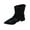 Black, variant on Lovzfmll Boots for Women, Pointed Toe Block Heel Ankle Boots with Belt Buckle, Chelsea Boots, Plus Size Fall Winter Shoes, 7, Brown