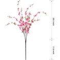 thumbnail image 2 of Artificial Cherry Blossom Flower,Faux Cherry Flowers 39 Inch Peach Branches Arrangement for Home Wedding Table Vase Decor(White)., 2 of 5