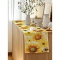 thumbnail image 5 of Table Runner 70 Inches Long for Kitchen Dining, Sunflower Dresser Scarf Farmhouse, Dining Table Decorations for Wedding/Parties, Yellow Floral Elegant Flowers Pastoral 13 x 70 In, 5 of 8