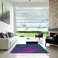 thumbnail image 7 of Ahgly Company Machine Washable Indoor Rectangle Transitional Azure Blue Area Rugs, 7' x 9', 7 of 7