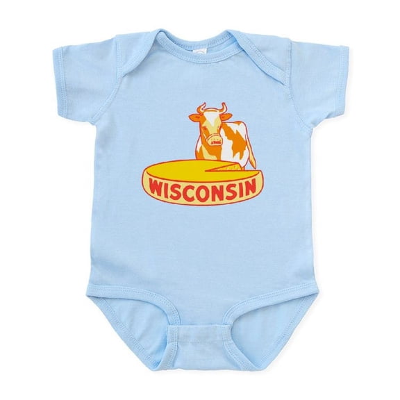 CafePress - Vintage Wisconsin Cheese Body Suit - Baby Light Bodysuit, Size Newborn - 24 Months