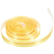 BESTYASH Yellow Wired Ribbon 1 Roll for Holiday Decorations, Crafts, Wrapping and Festive Projects