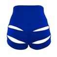 thumbnail image 2 of Tittly Shorts for Women Womens Shorts Womens High Waisted Cut Out Yoga Workout Gym Night Club Butt Lifting Booty Shorts Sweatpants Women Yoga Pants Blue 4XL, 2 of 4