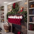 thumbnail image 2 of Haute Decor Expandable Holiday MantleClip Stocking Holder Rod, Brass, 2 of 5