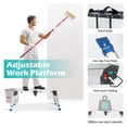 thumbnail image 3 of Escalera de aluminio ajustable para plataforma de trabajo LEADALLWAY, 43 pulgadas de largo, 3 of 6