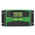 thumbnail image 1 of Controlador de carga Solar reconocimiento automático pantalla LCD pantalla de corriente regulador Solar inteligente 12V 24V 50A, 1 of 8
