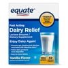 Equate Fast Acting Dairy Relief Lactase Enzyme Vanilla Chewable Tablets, 32 Count