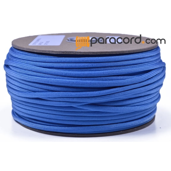 Bored Paracord Brand 550 Type III Paracord - Baby Blue / Tarheel - 250 Feet Spool