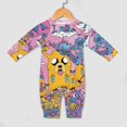 thumbnail image 4 of Adventure Time Jake The Dog Baby Long Sleeve Footless, Infant Playsuit Romper Jumpsuits for Boys Girls, 4 of 8
