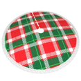 thumbnail image 3 of Faldas para árbol de Navidad a cuadros de 48 pulgadas, tapete para árbol de Navidad para fiestas de invierno, falda para árbol de Navidad para decoraciones navideñas rústicas, 3 of 8