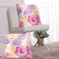 thumbnail image 6 of Blooming Roses Throw Pillow Covers Pillowcases 20 x 20 Inch Home Decor 2 Packs for Bedroom Sofa, 6 of 6