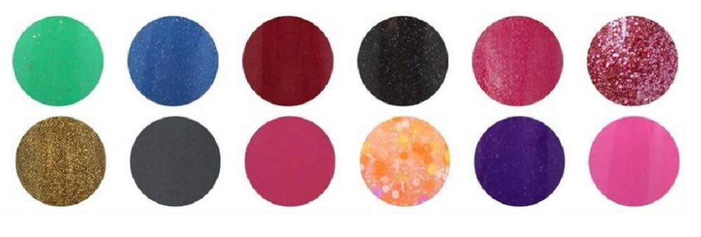 Mia Secret Nail Art Powder - Iconic Collection (12 PC)